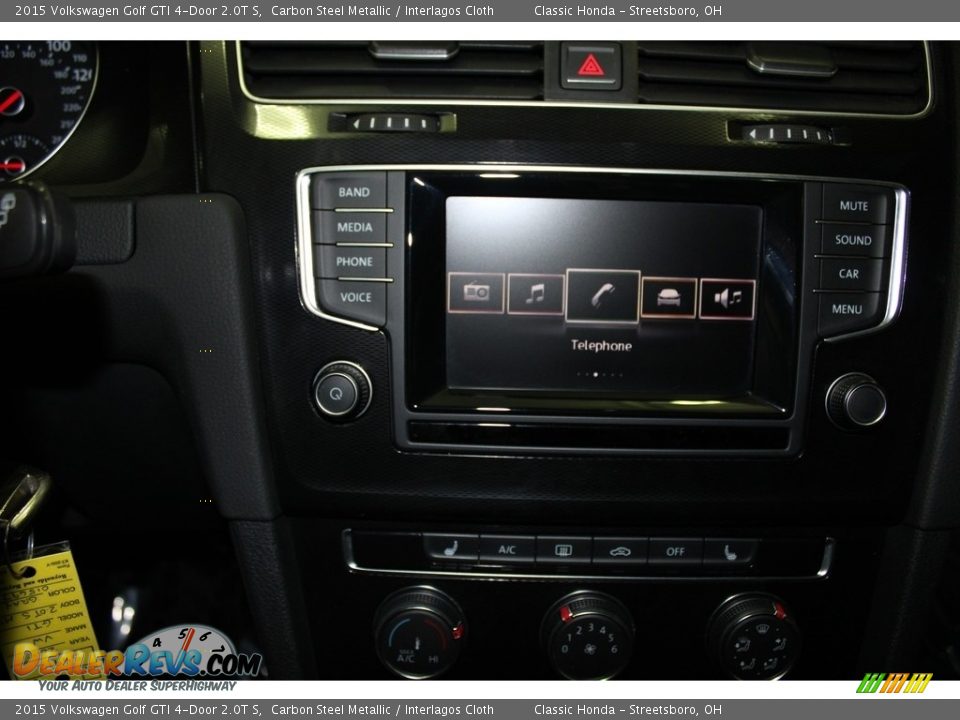 2015 Volkswagen Golf GTI 4-Door 2.0T S Carbon Steel Metallic / Interlagos Cloth Photo #35
