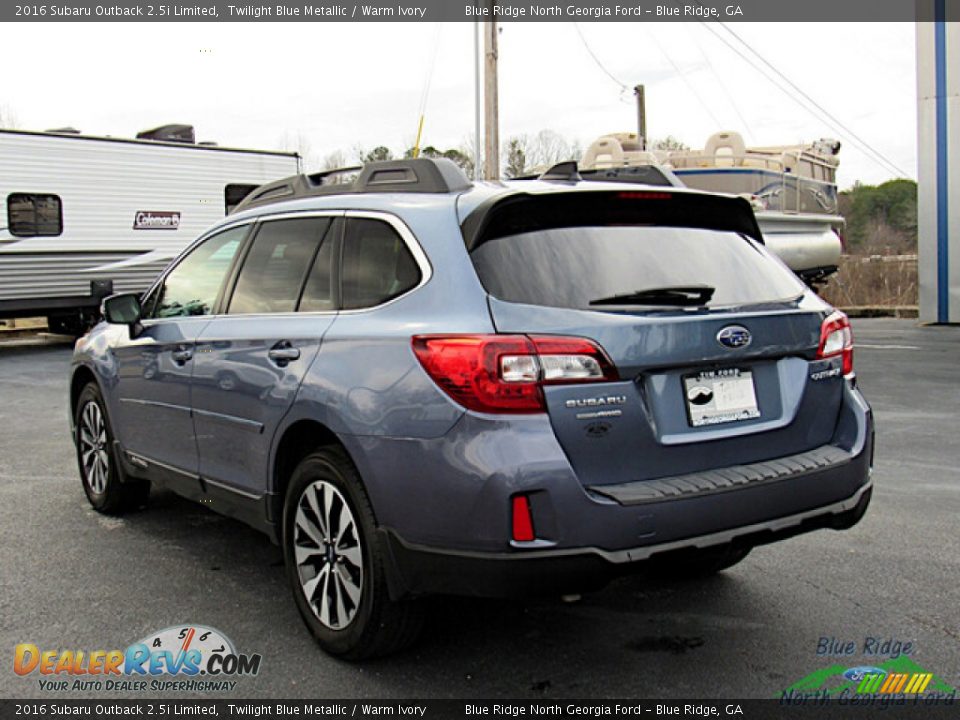 2016 Subaru Outback 2.5i Limited Twilight Blue Metallic / Warm Ivory Photo #3