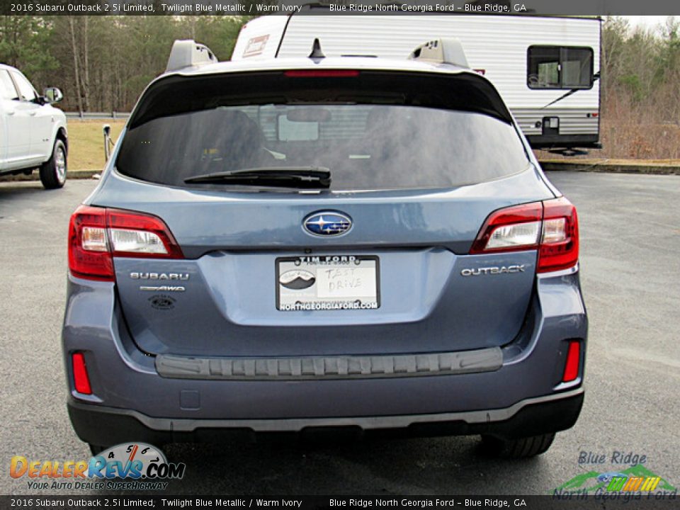 2016 Subaru Outback 2.5i Limited Twilight Blue Metallic / Warm Ivory Photo #4