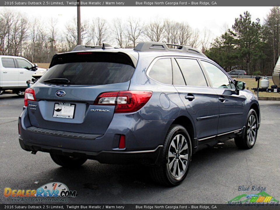 2016 Subaru Outback 2.5i Limited Twilight Blue Metallic / Warm Ivory Photo #5