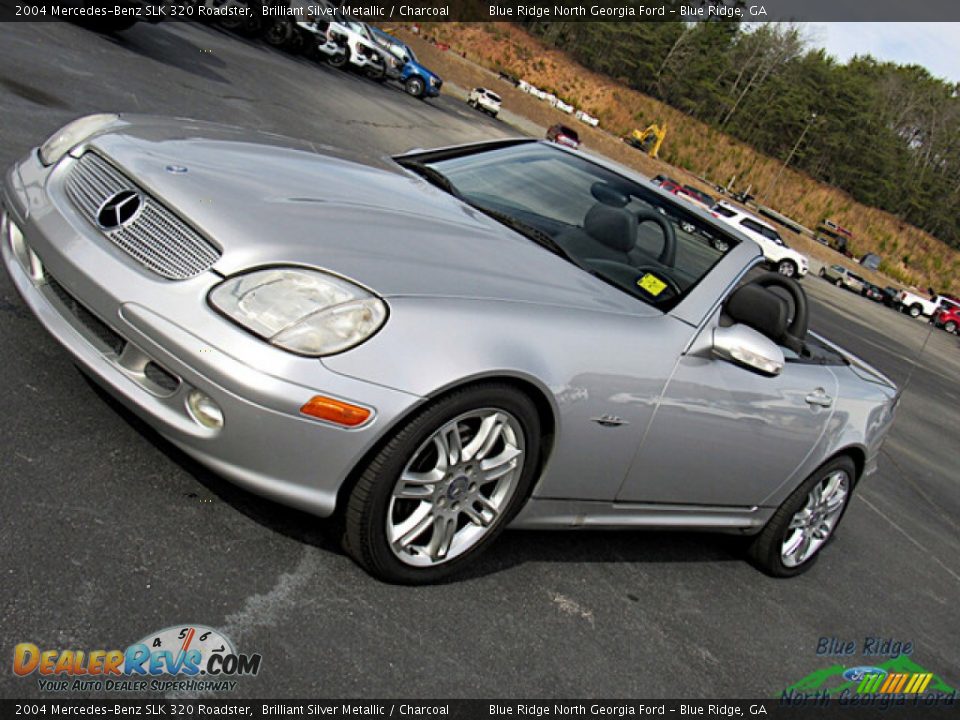 2004 Mercedes-Benz SLK 320 Roadster Brilliant Silver Metallic / Charcoal Photo #9