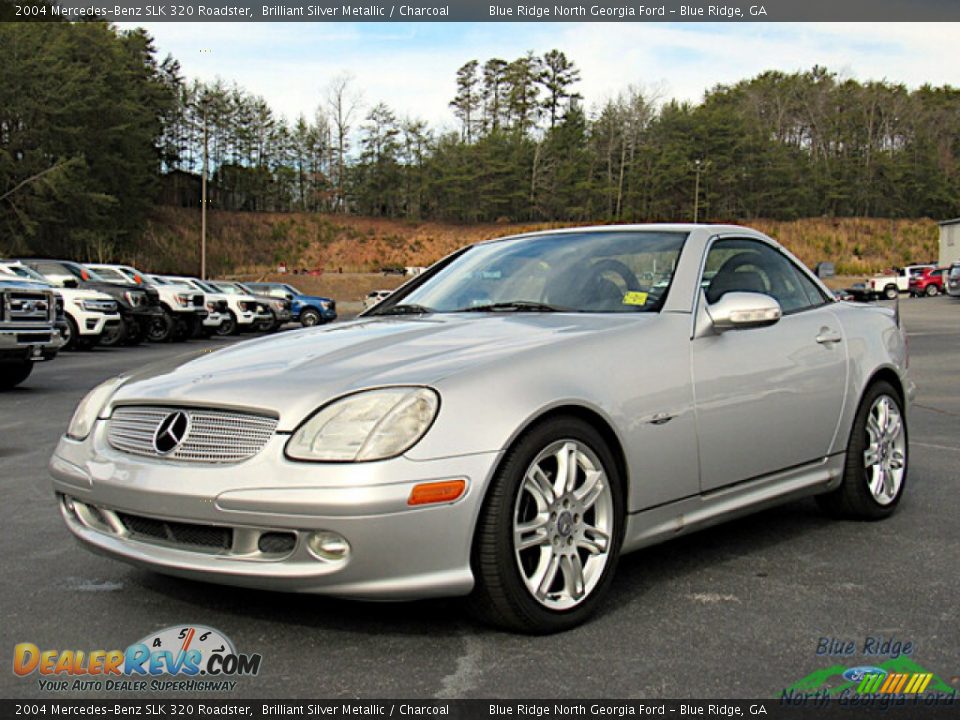 2004 Mercedes-Benz SLK 320 Roadster Brilliant Silver Metallic / Charcoal Photo #10