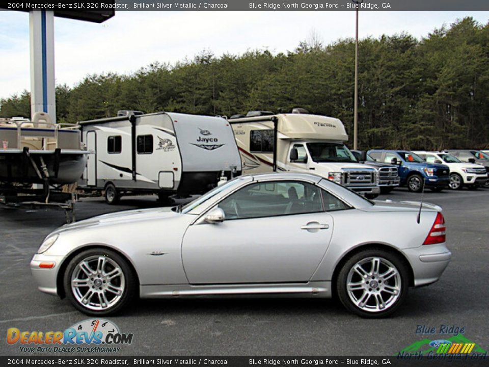 2004 Mercedes-Benz SLK 320 Roadster Brilliant Silver Metallic / Charcoal Photo #11