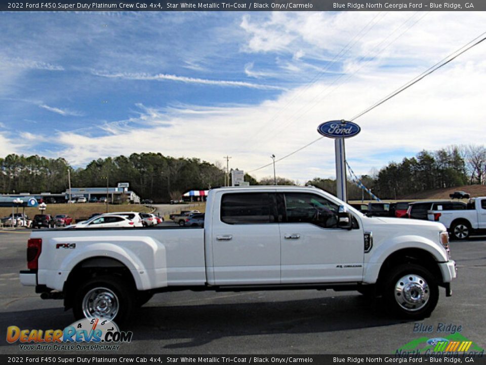 Star White Metallic Tri-Coat 2022 Ford F450 Super Duty Platinum Crew Cab 4x4 Photo #6