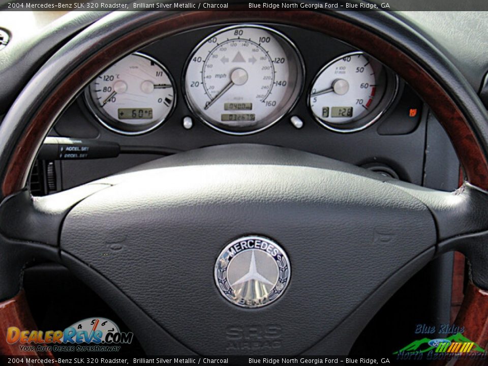 2004 Mercedes-Benz SLK 320 Roadster Brilliant Silver Metallic / Charcoal Photo #21