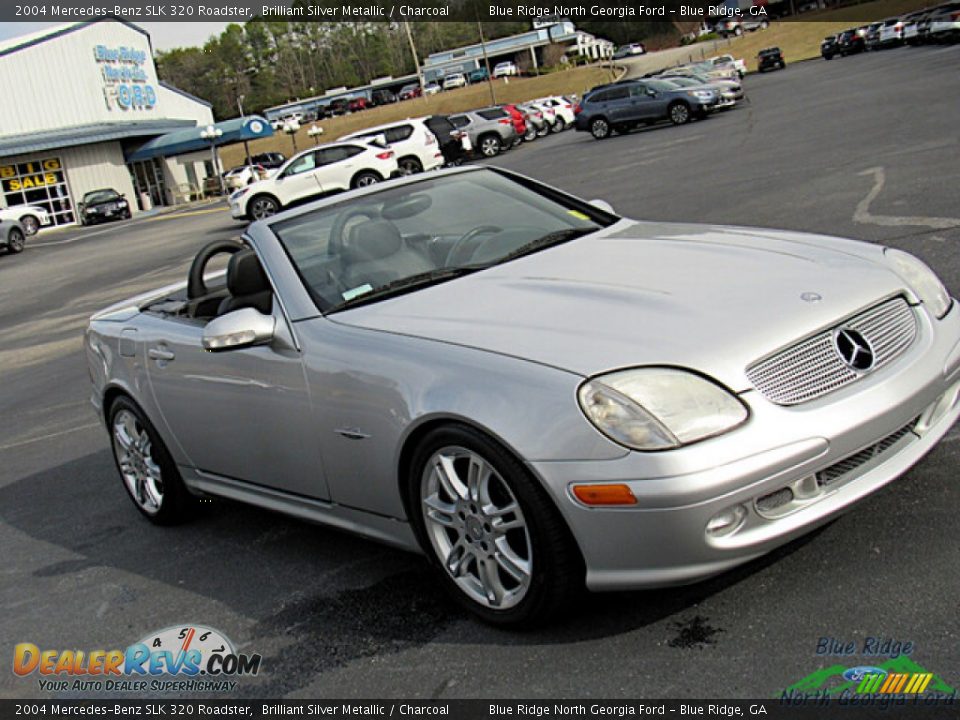 2004 Mercedes-Benz SLK 320 Roadster Brilliant Silver Metallic / Charcoal Photo #24