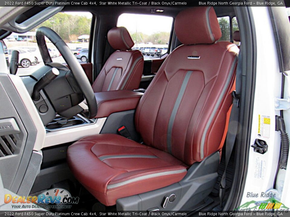 Front Seat of 2022 Ford F450 Super Duty Platinum Crew Cab 4x4 Photo #10
