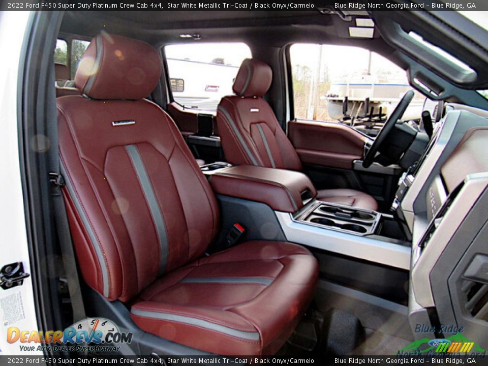 Front Seat of 2022 Ford F450 Super Duty Platinum Crew Cab 4x4 Photo #11