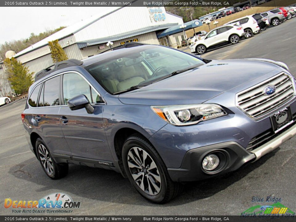 2016 Subaru Outback 2.5i Limited Twilight Blue Metallic / Warm Ivory Photo #25