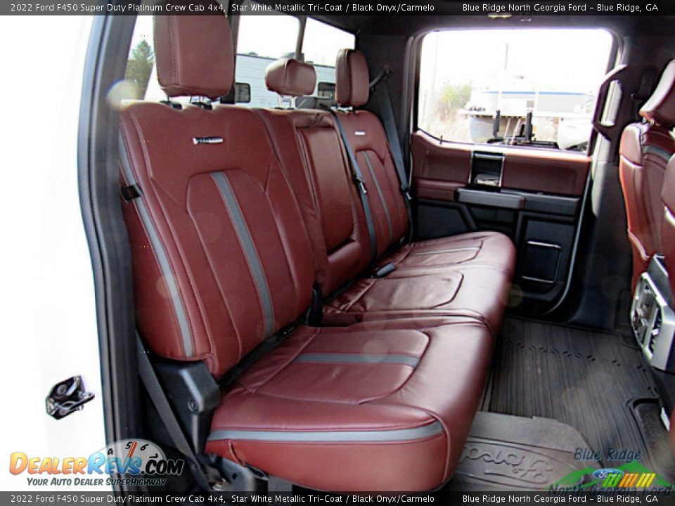Rear Seat of 2022 Ford F450 Super Duty Platinum Crew Cab 4x4 Photo #12