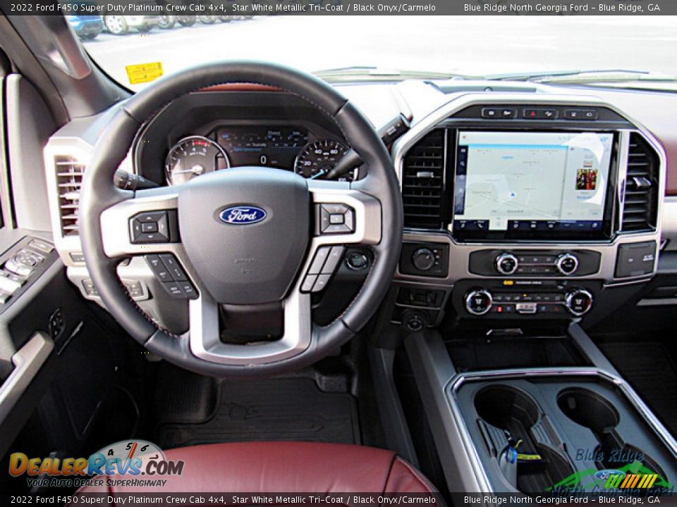 Dashboard of 2022 Ford F450 Super Duty Platinum Crew Cab 4x4 Photo #14