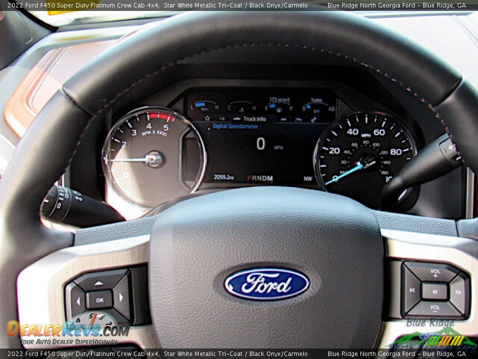 2022 Ford F450 Super Duty Platinum Crew Cab 4x4 Steering Wheel Photo #16