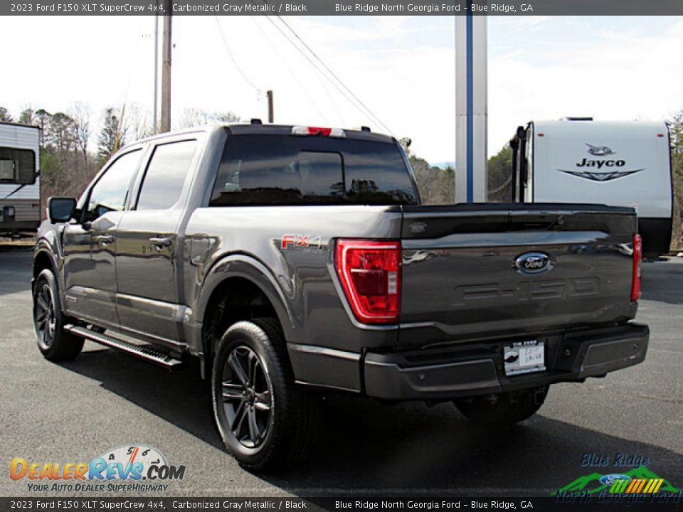 2023 Ford F150 XLT SuperCrew 4x4 Carbonized Gray Metallic / Black Photo #3