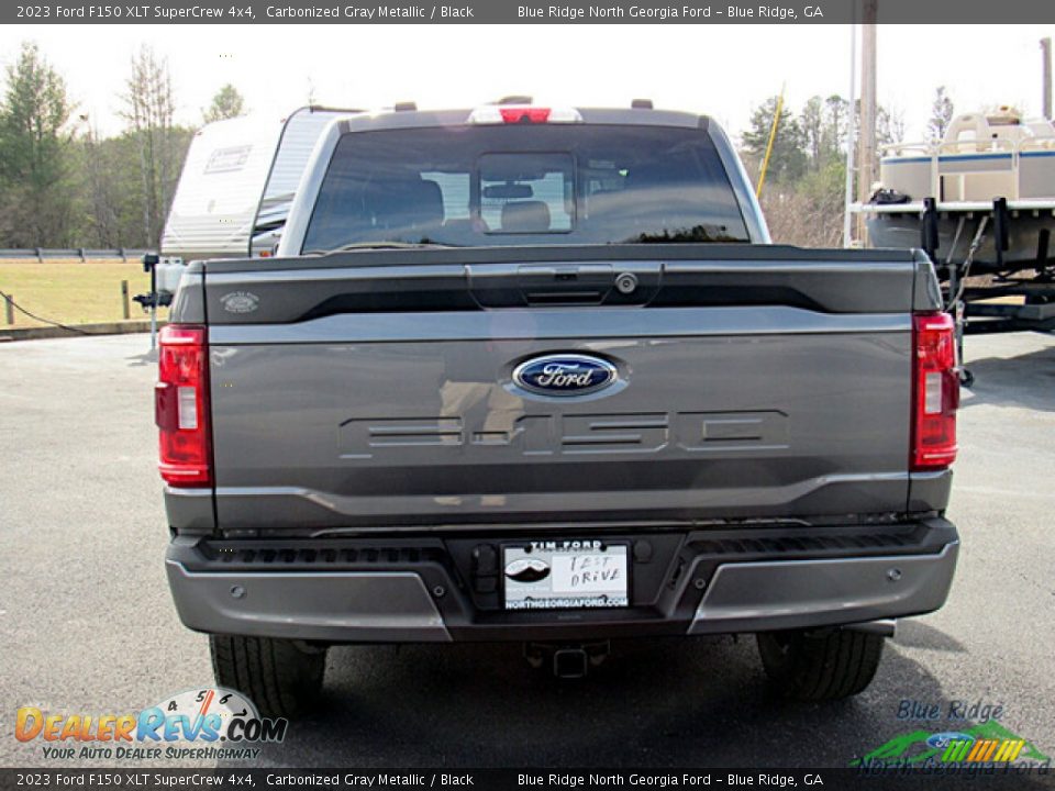 2023 Ford F150 XLT SuperCrew 4x4 Carbonized Gray Metallic / Black Photo #4