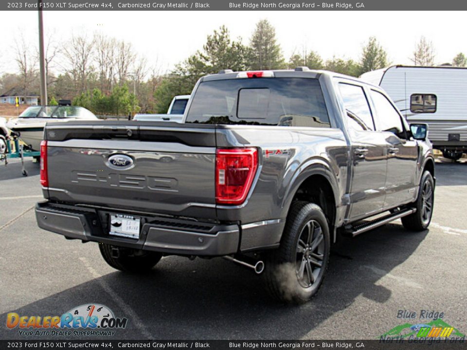 2023 Ford F150 XLT SuperCrew 4x4 Carbonized Gray Metallic / Black Photo #5