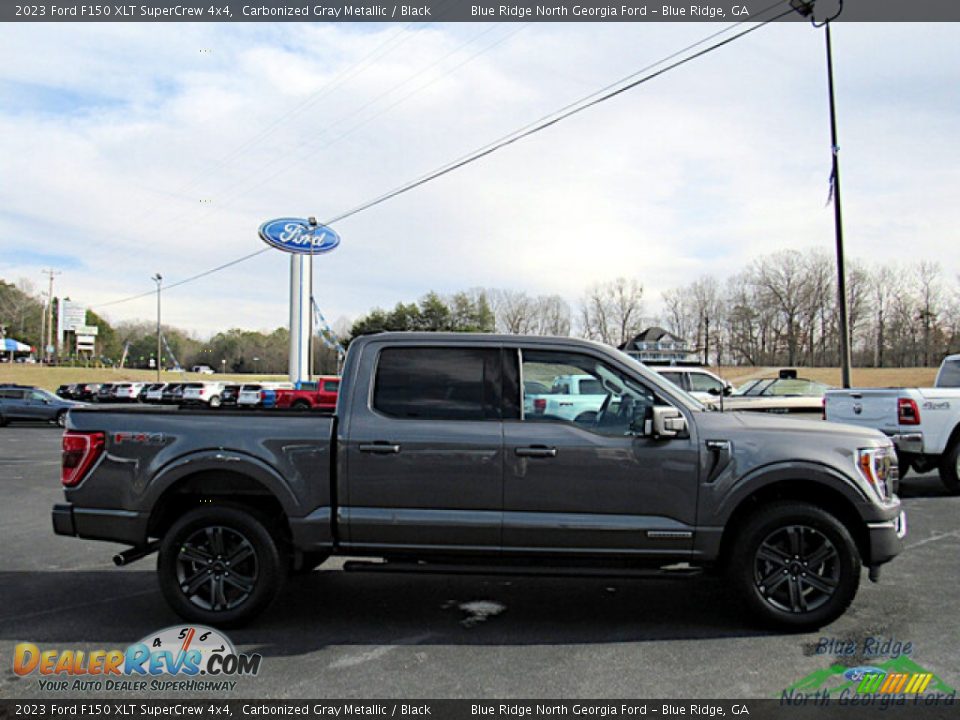 2023 Ford F150 XLT SuperCrew 4x4 Carbonized Gray Metallic / Black Photo #6