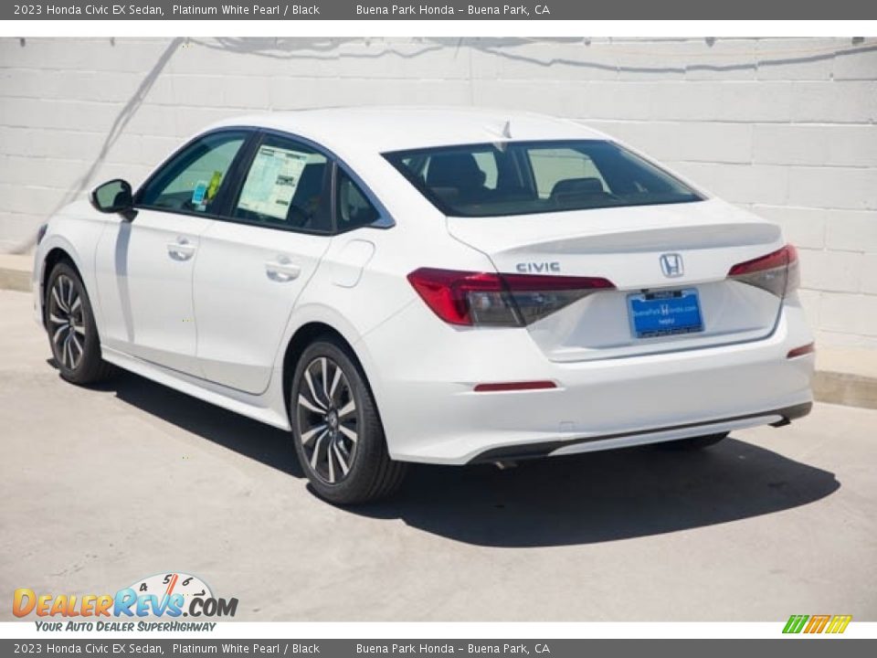 2023 Honda Civic EX Sedan Platinum White Pearl / Black Photo #2