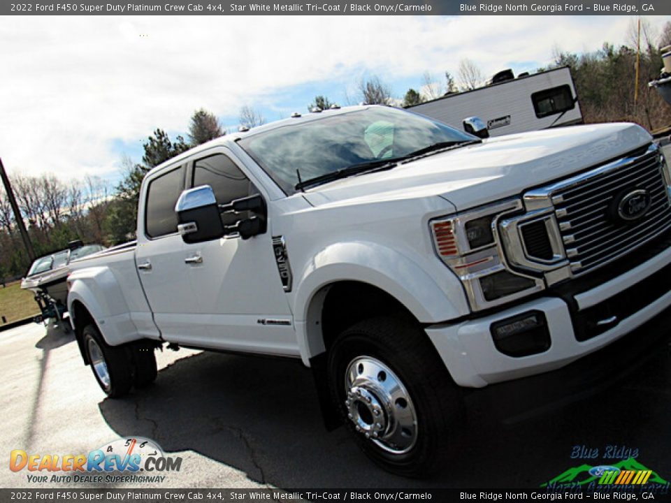 2022 Ford F450 Super Duty Platinum Crew Cab 4x4 Star White Metallic Tri-Coat / Black Onyx/Carmelo Photo #27