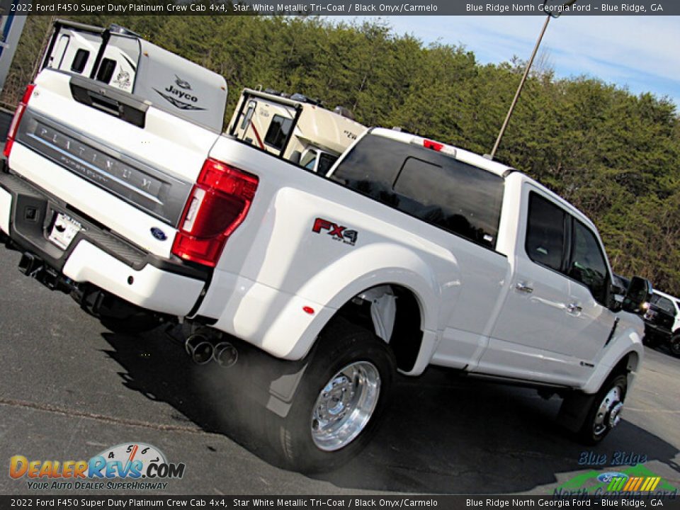 2022 Ford F450 Super Duty Platinum Crew Cab 4x4 Star White Metallic Tri-Coat / Black Onyx/Carmelo Photo #28