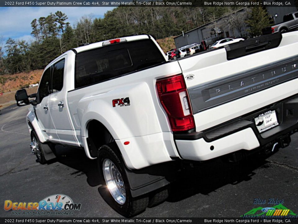 2022 Ford F450 Super Duty Platinum Crew Cab 4x4 Star White Metallic Tri-Coat / Black Onyx/Carmelo Photo #29