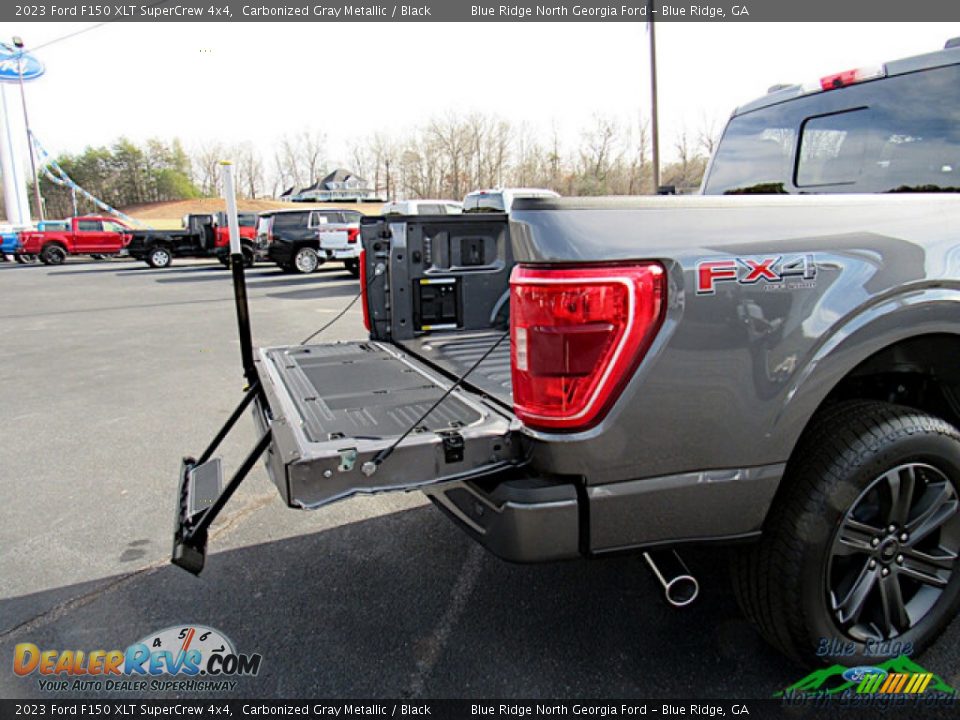 2023 Ford F150 XLT SuperCrew 4x4 Carbonized Gray Metallic / Black Photo #13