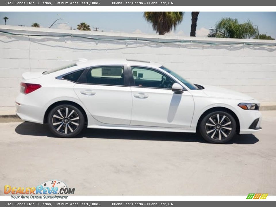 2023 Honda Civic EX Sedan Platinum White Pearl / Black Photo #8