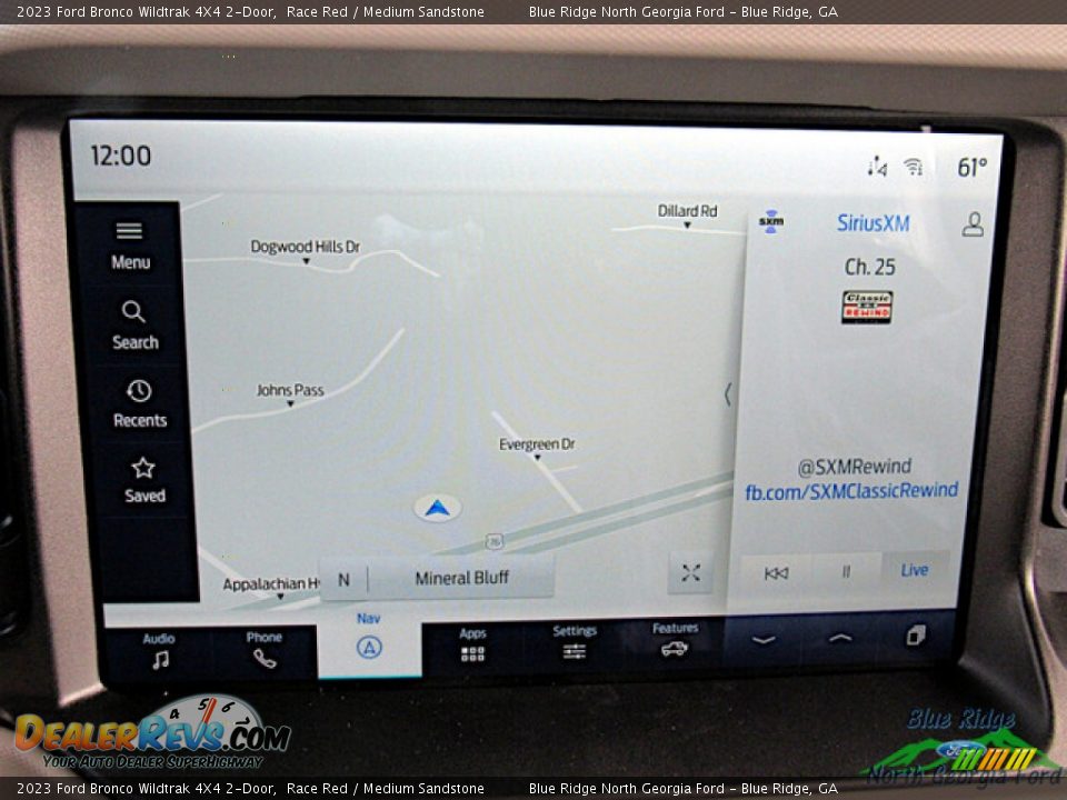 Navigation of 2023 Ford Bronco Wildtrak 4X4 2-Door Photo #17