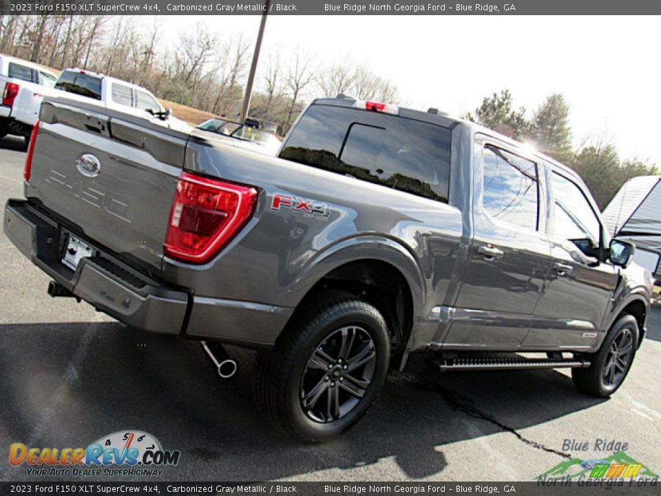 2023 Ford F150 XLT SuperCrew 4x4 Carbonized Gray Metallic / Black Photo #27