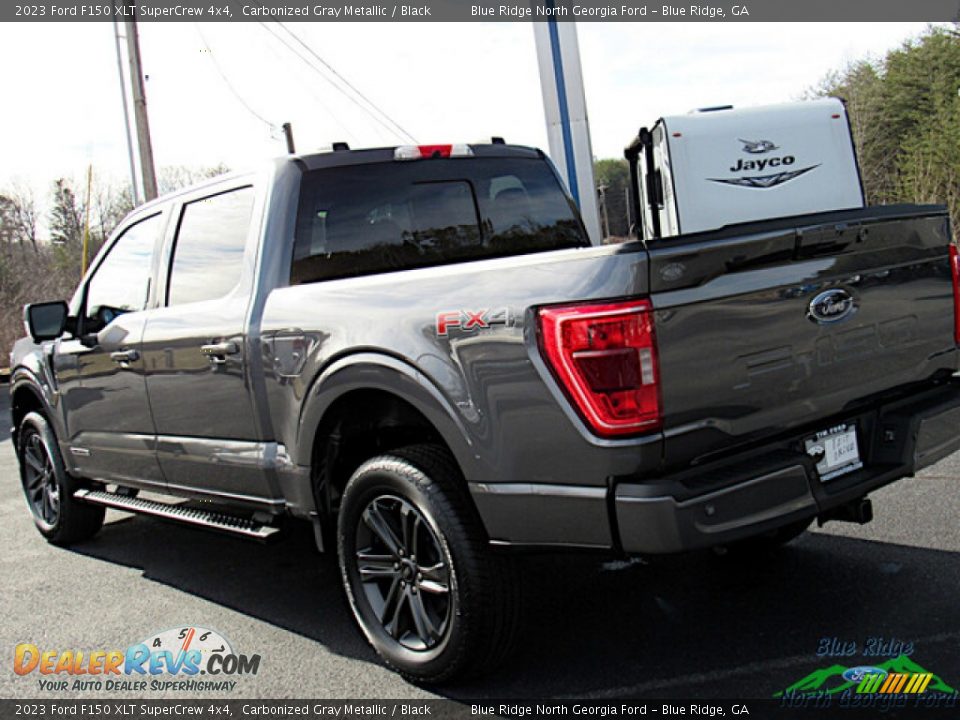 2023 Ford F150 XLT SuperCrew 4x4 Carbonized Gray Metallic / Black Photo #28