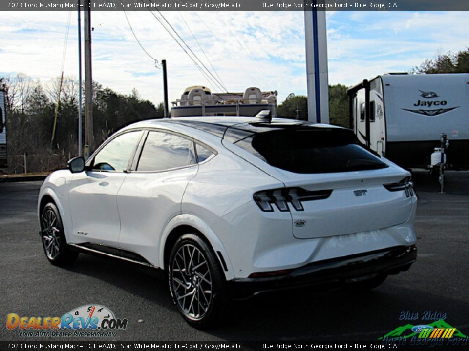 2023 Ford Mustang Mach-E GT eAWD Star White Metallic Tri-Coat / Gray/Metallic Photo #3