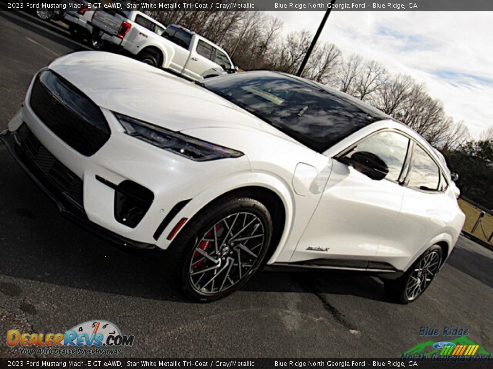 2023 Ford Mustang Mach-E GT eAWD Star White Metallic Tri-Coat / Gray/Metallic Photo #24