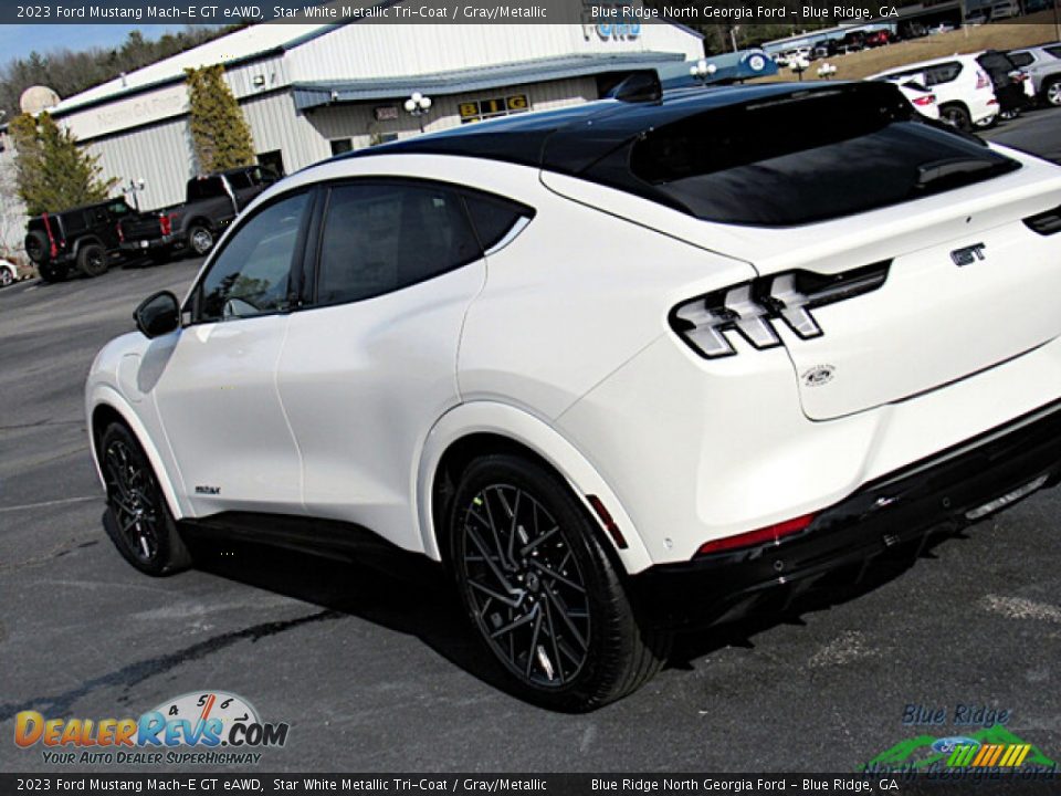 2023 Ford Mustang Mach-E GT eAWD Star White Metallic Tri-Coat / Gray/Metallic Photo #27