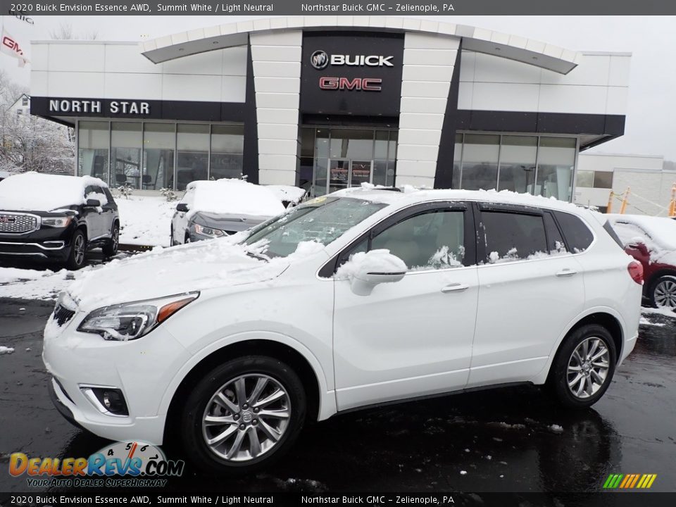 2020 Buick Envision Essence AWD Summit White / Light Neutral Photo #1