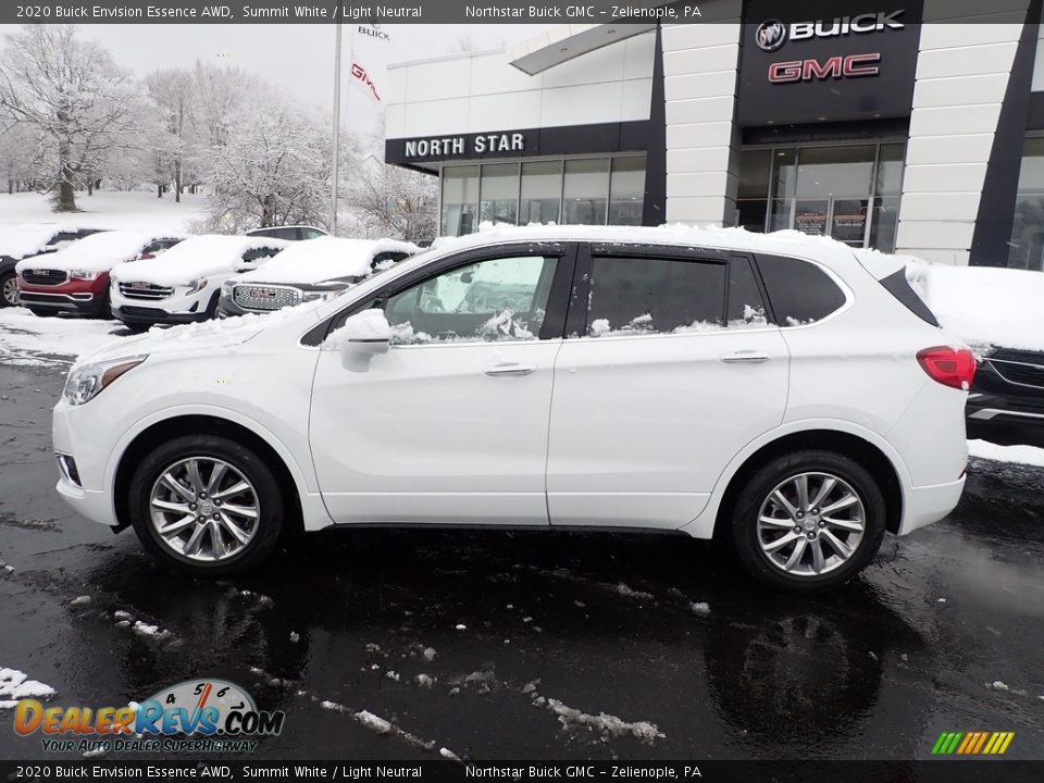 2020 Buick Envision Essence AWD Summit White / Light Neutral Photo #2