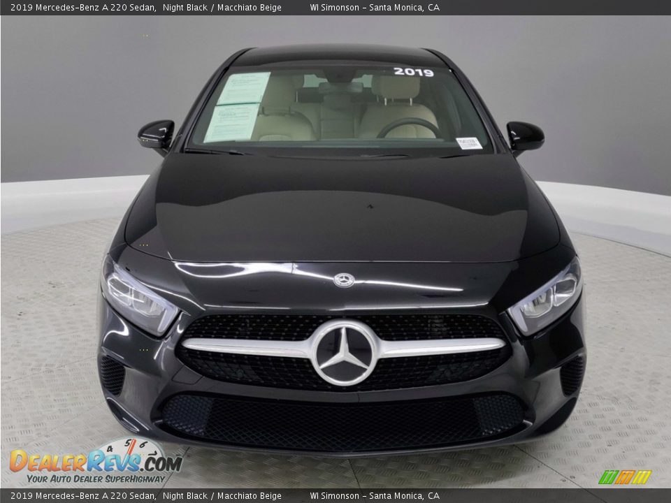 2019 Mercedes-Benz A 220 Sedan Night Black / Macchiato Beige Photo #2