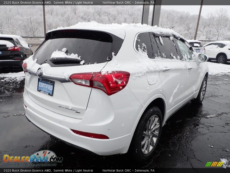 2020 Buick Envision Essence AWD Summit White / Light Neutral Photo #6