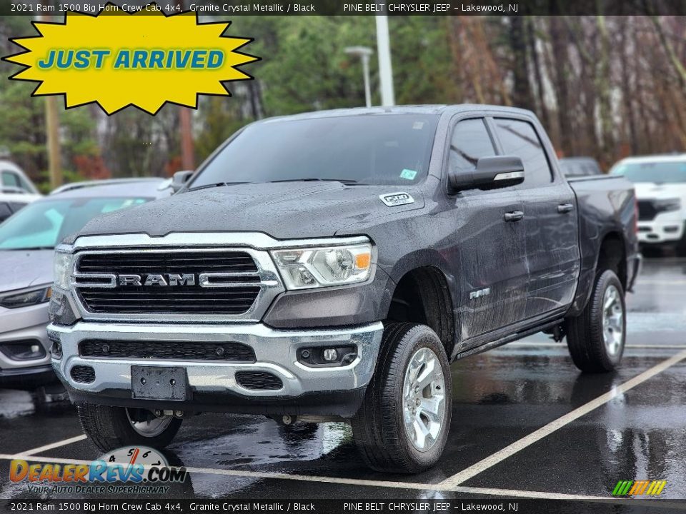 2021 Ram 1500 Big Horn Crew Cab 4x4 Granite Crystal Metallic / Black Photo #1