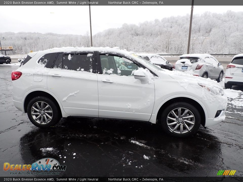 2020 Buick Envision Essence AWD Summit White / Light Neutral Photo #8