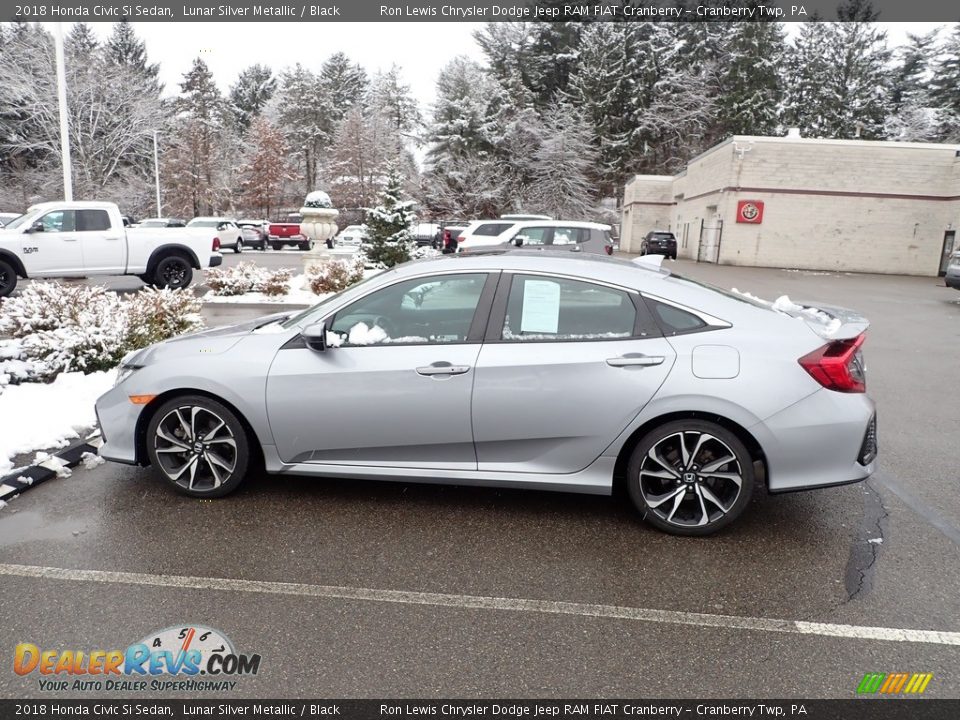 2018 Honda Civic Si Sedan Lunar Silver Metallic / Black Photo #2