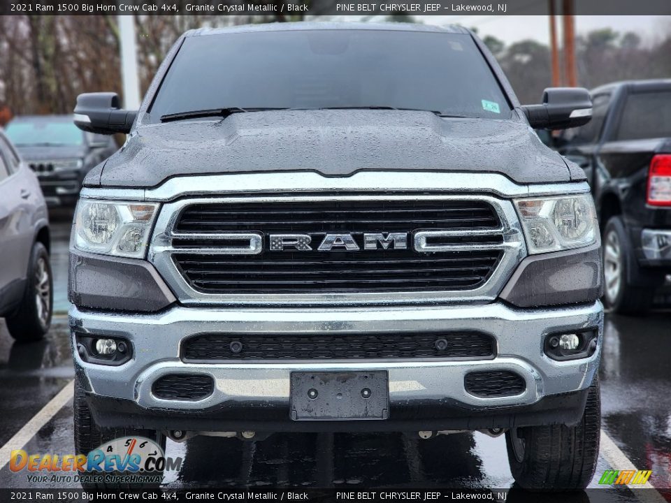 2021 Ram 1500 Big Horn Crew Cab 4x4 Granite Crystal Metallic / Black Photo #2