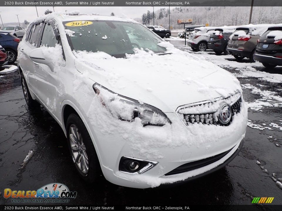 2020 Buick Envision Essence AWD Summit White / Light Neutral Photo #10