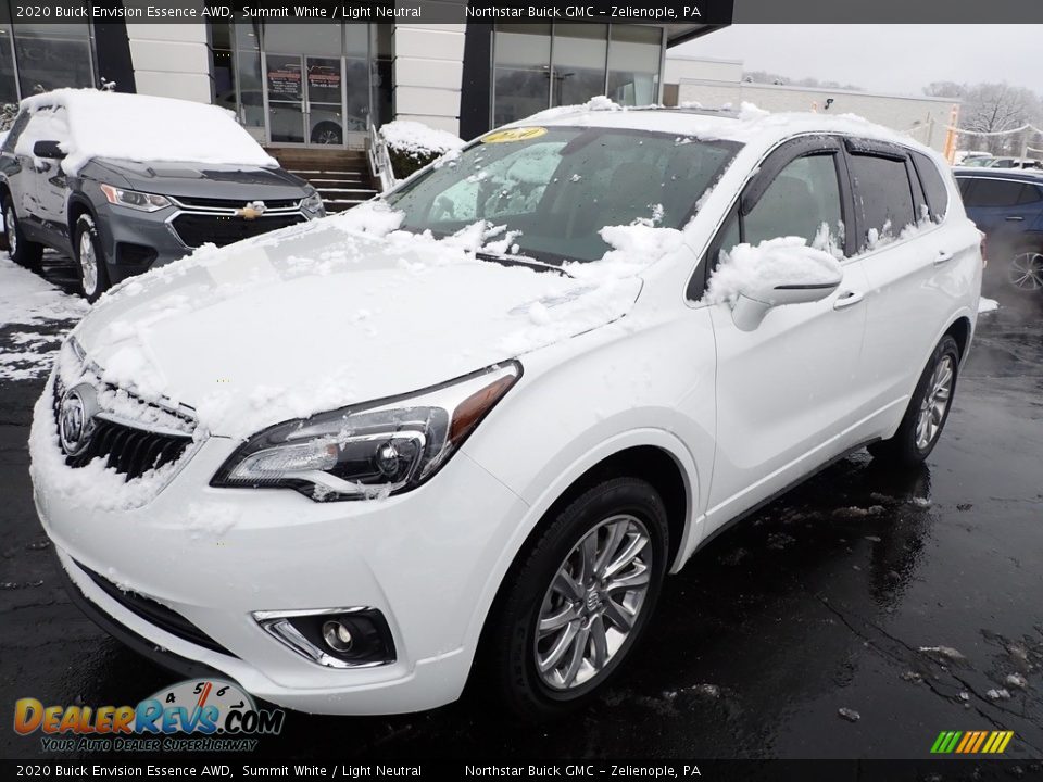 2020 Buick Envision Essence AWD Summit White / Light Neutral Photo #12