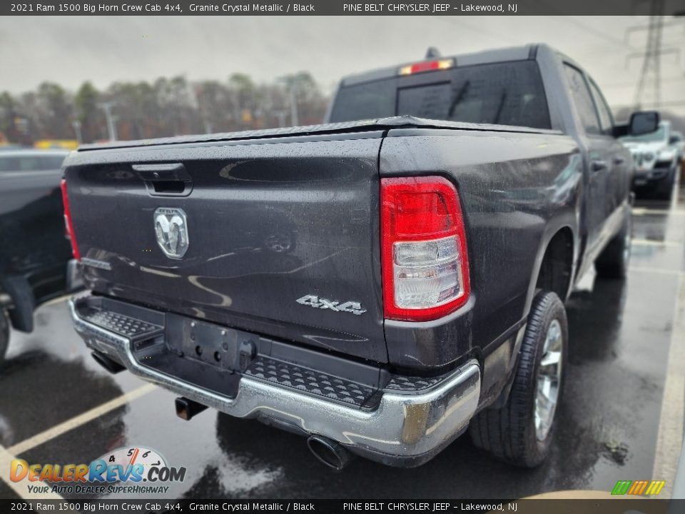 2021 Ram 1500 Big Horn Crew Cab 4x4 Granite Crystal Metallic / Black Photo #7