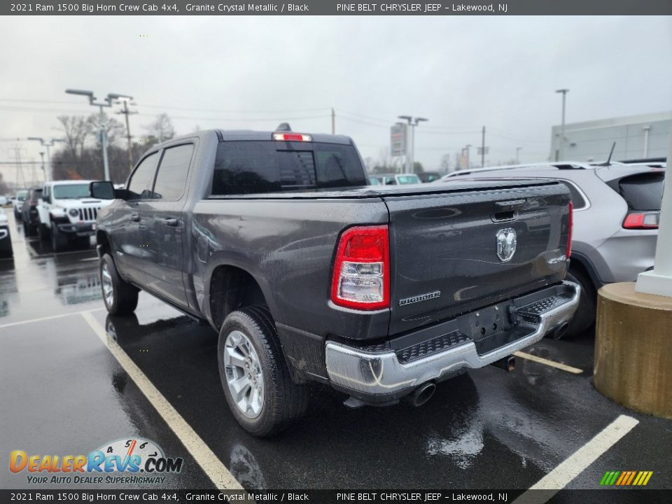 2021 Ram 1500 Big Horn Crew Cab 4x4 Granite Crystal Metallic / Black Photo #9