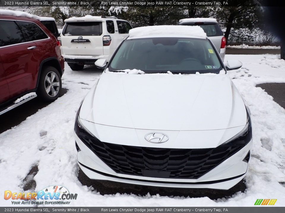 2023 Hyundai Elantra SEL Serenity White / Black Photo #2