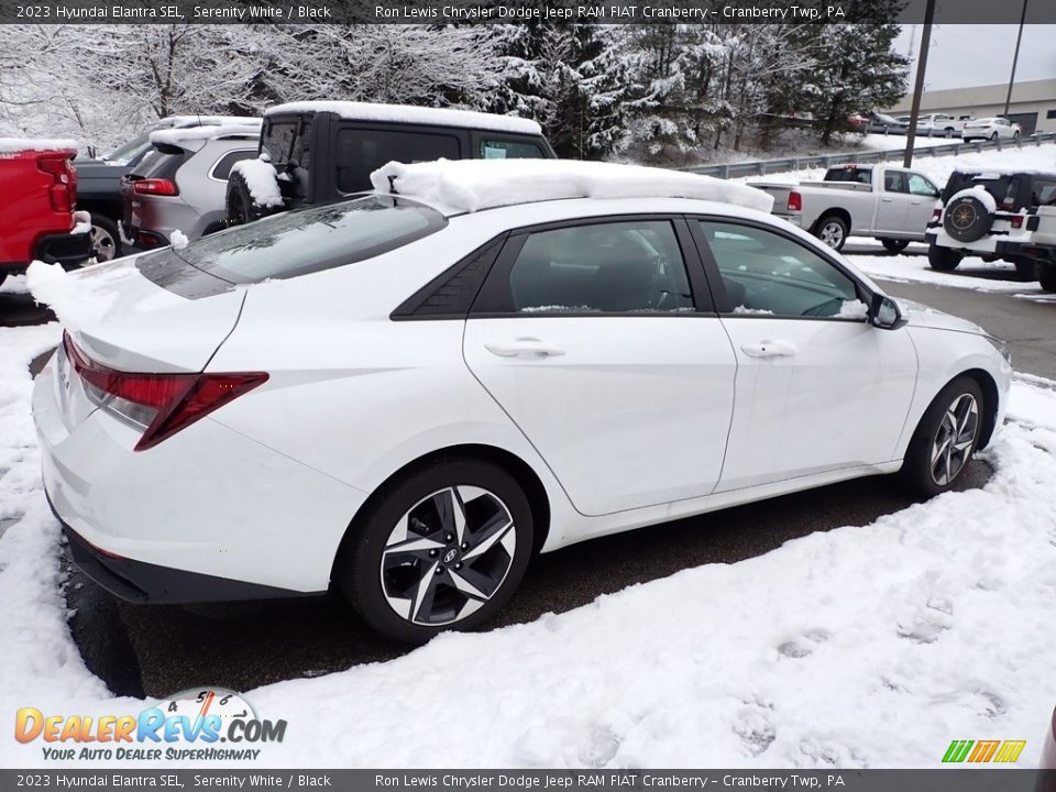 2023 Hyundai Elantra SEL Serenity White / Black Photo #4