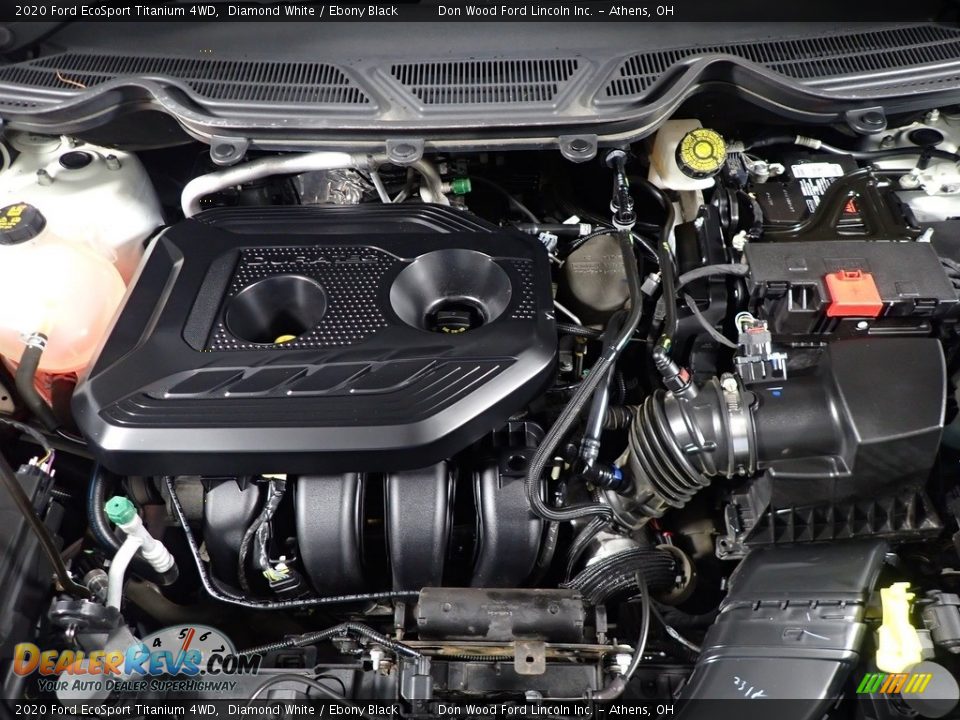 2020 Ford EcoSport Titanium 4WD Diamond White / Ebony Black Photo #9