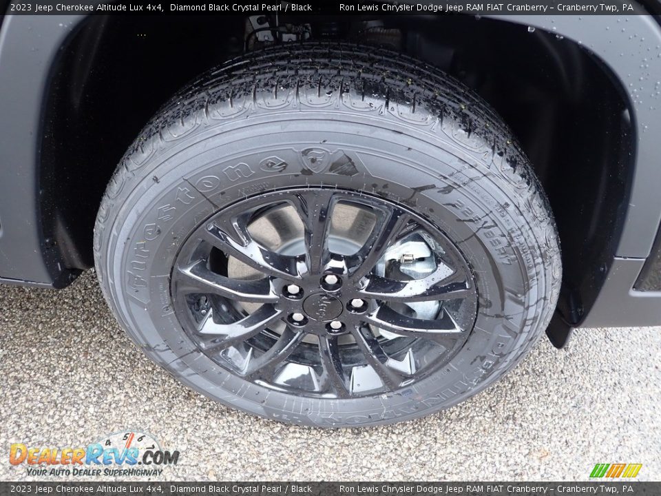 2023 Jeep Cherokee Altitude Lux 4x4 Diamond Black Crystal Pearl / Black Photo #9