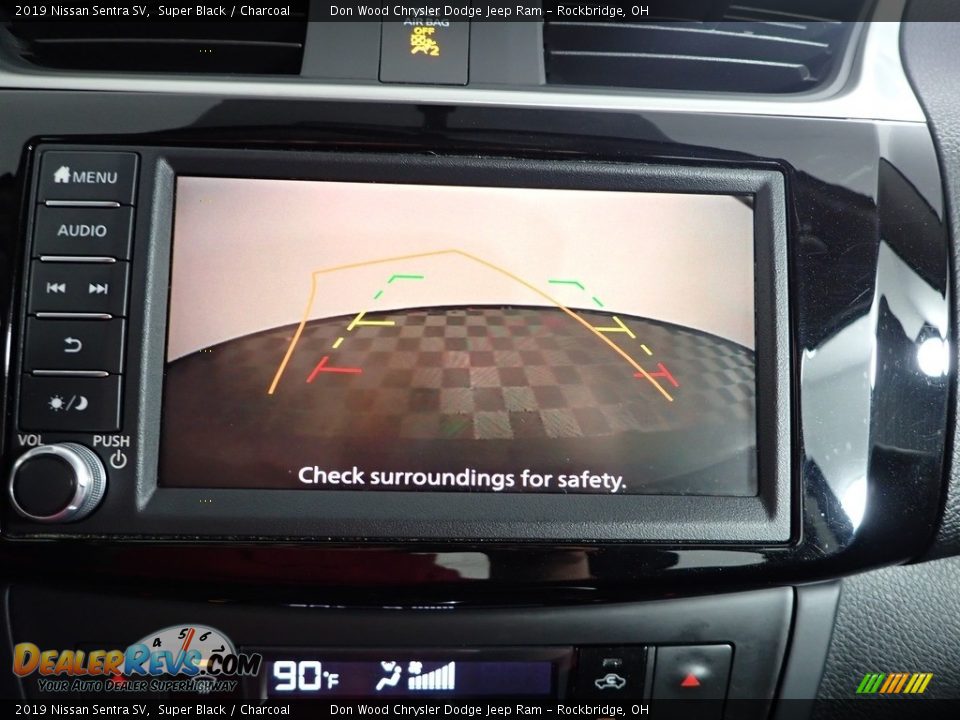 2019 Nissan Sentra SV Super Black / Charcoal Photo #3