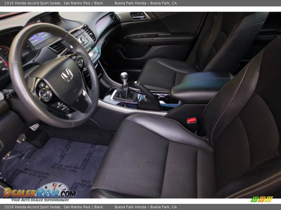 Black Interior - 2016 Honda Accord Sport Sedan Photo #3